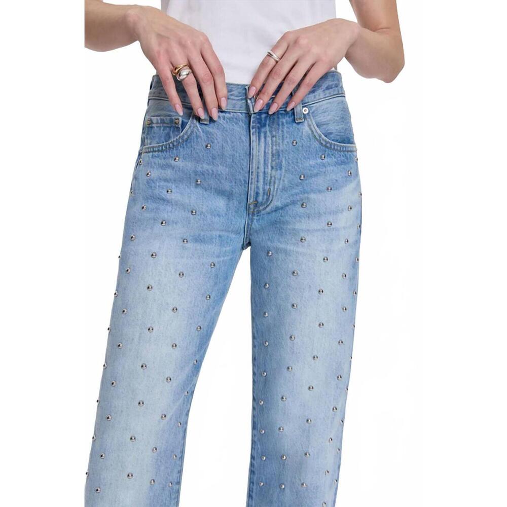 NEW PISTOLA lexi mid rise bowed straight jean in aries - Picture 7 of 9